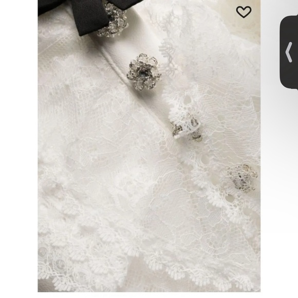 Self portrait dress white lace collar XS - Picture 3 of 8